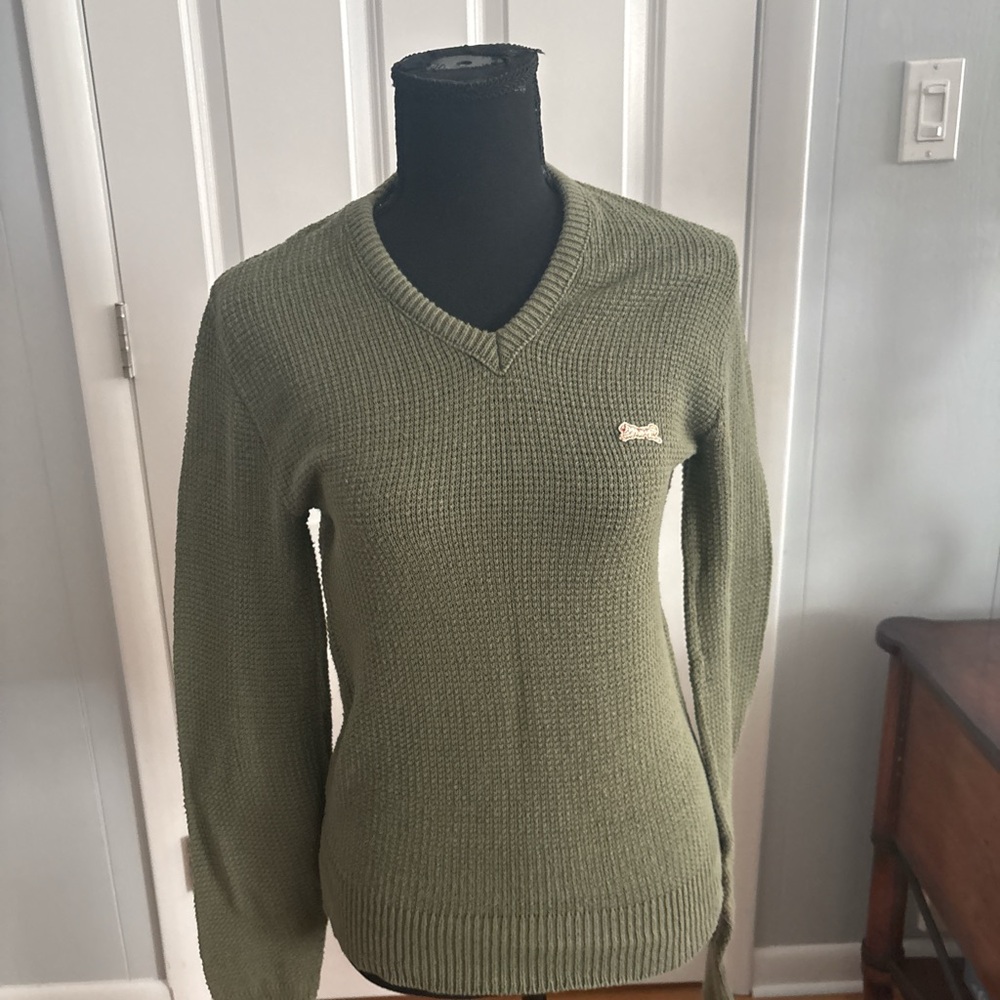 Le Tigre Olive V-Neck Sweater